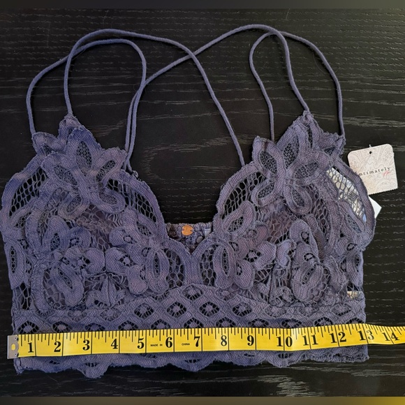 Free People NWT Medium Adella Longline Lace Bralette - Picture 5 of 5